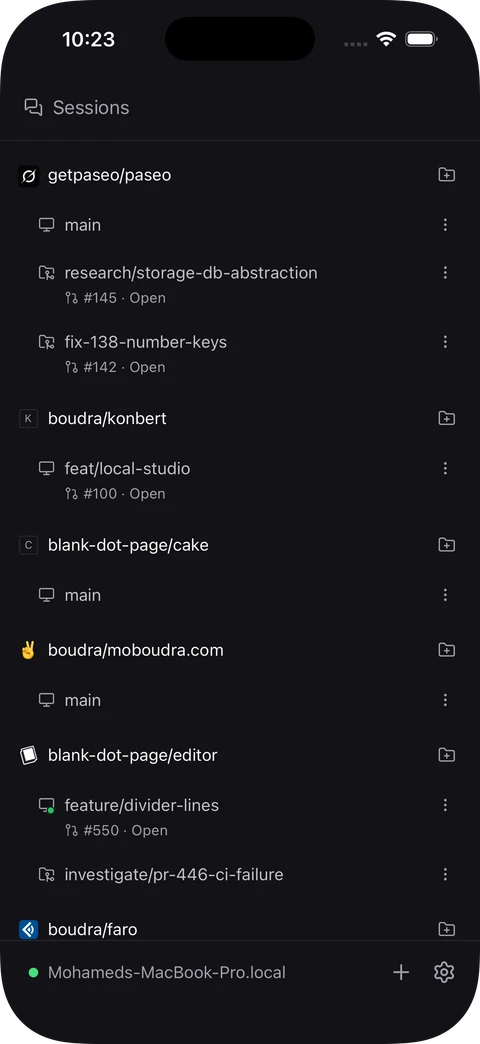 Grokex sessions list